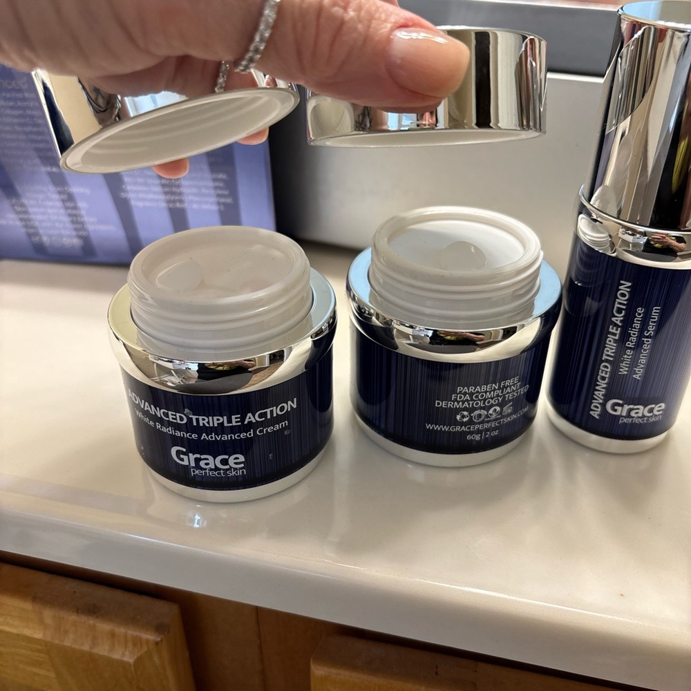 NEW GRACIE Advanced Triple Action Skincare Set INCLUDES Serum, Cream & Mask - Picture 12 of 12